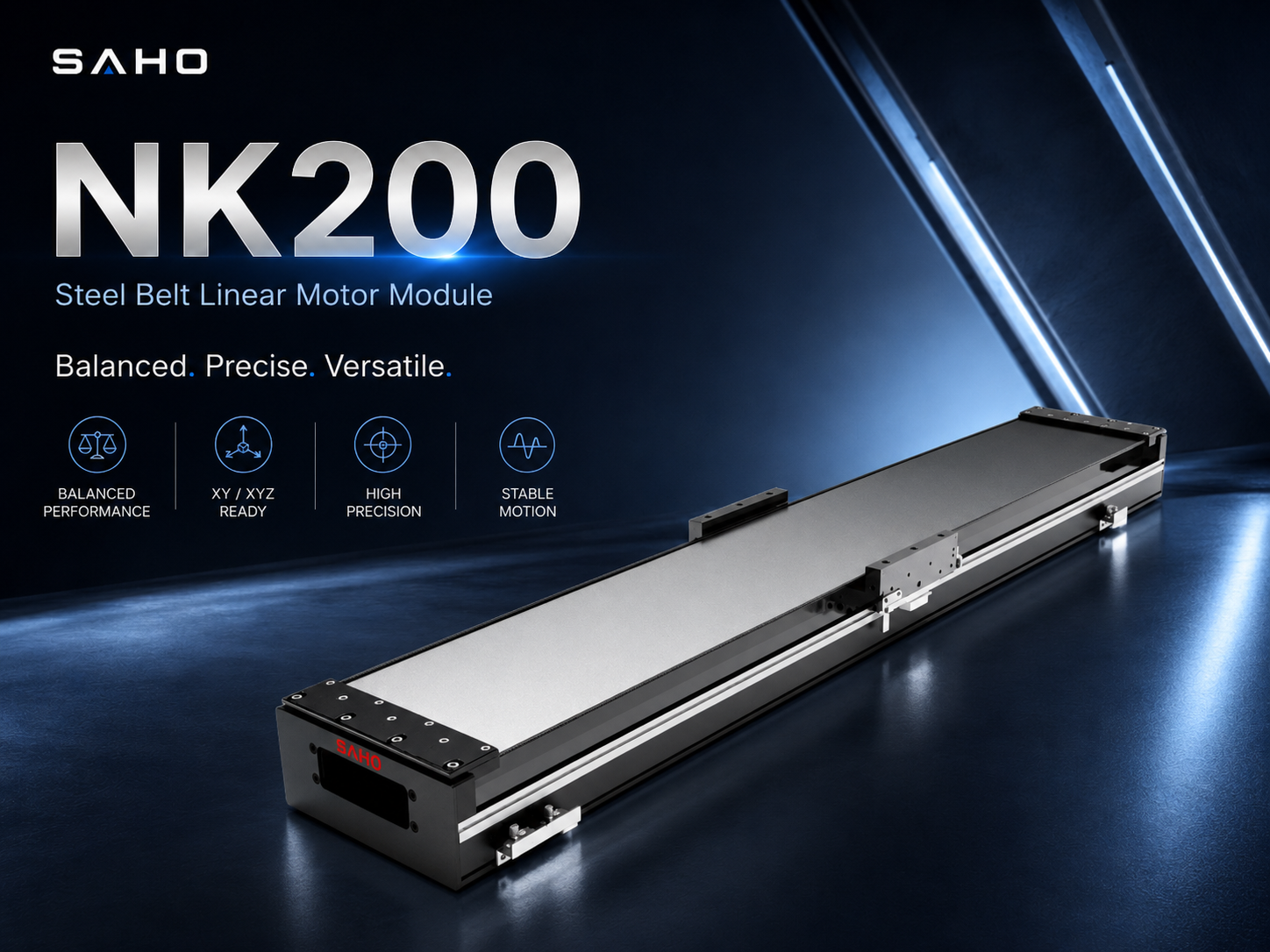 SAHO NK200 linear motor module for multi-axis automation