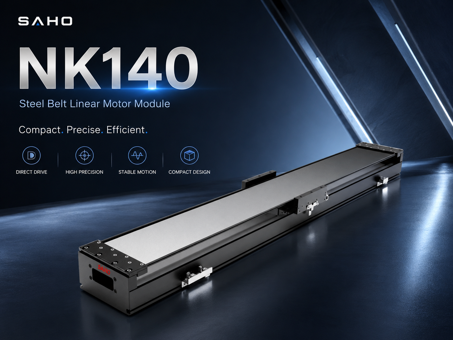 SAHO NK140 steel belt linear motor module