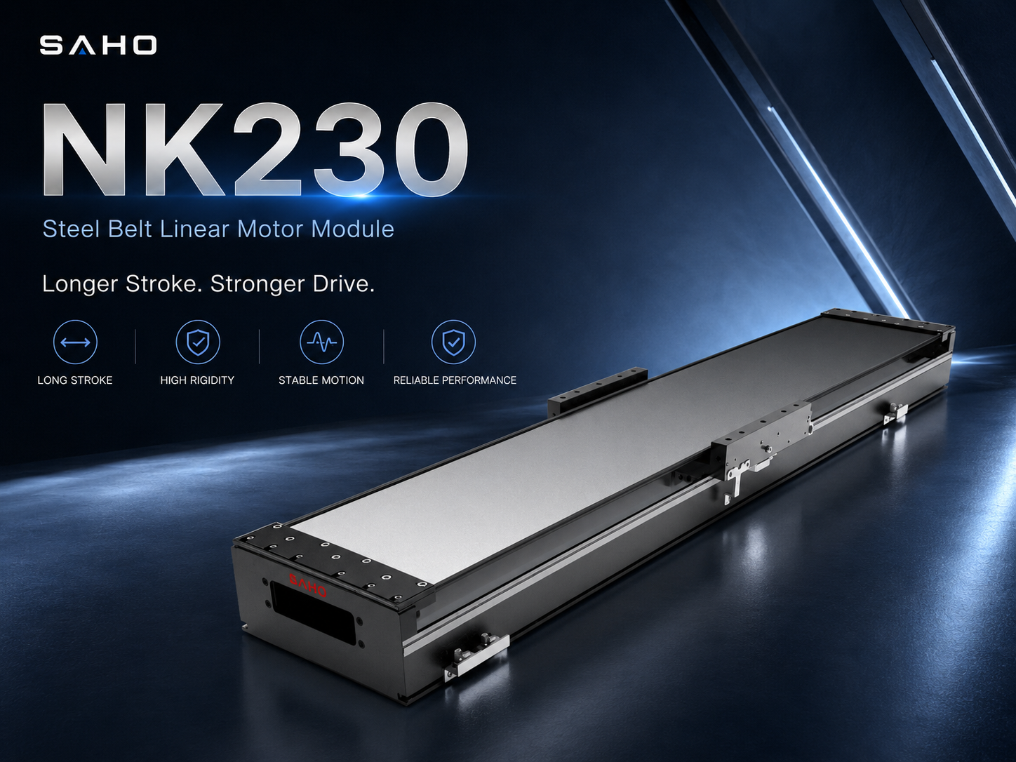 SAHO NK230 steel belt linear motor module