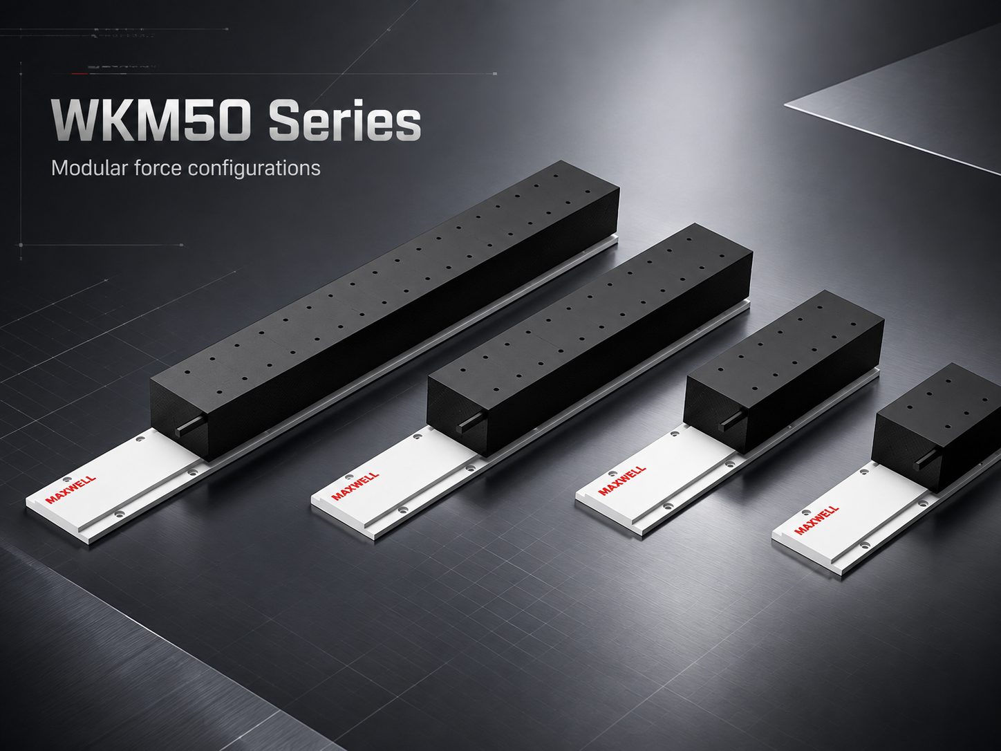 WKM50 iron-core linear motor mover configurations