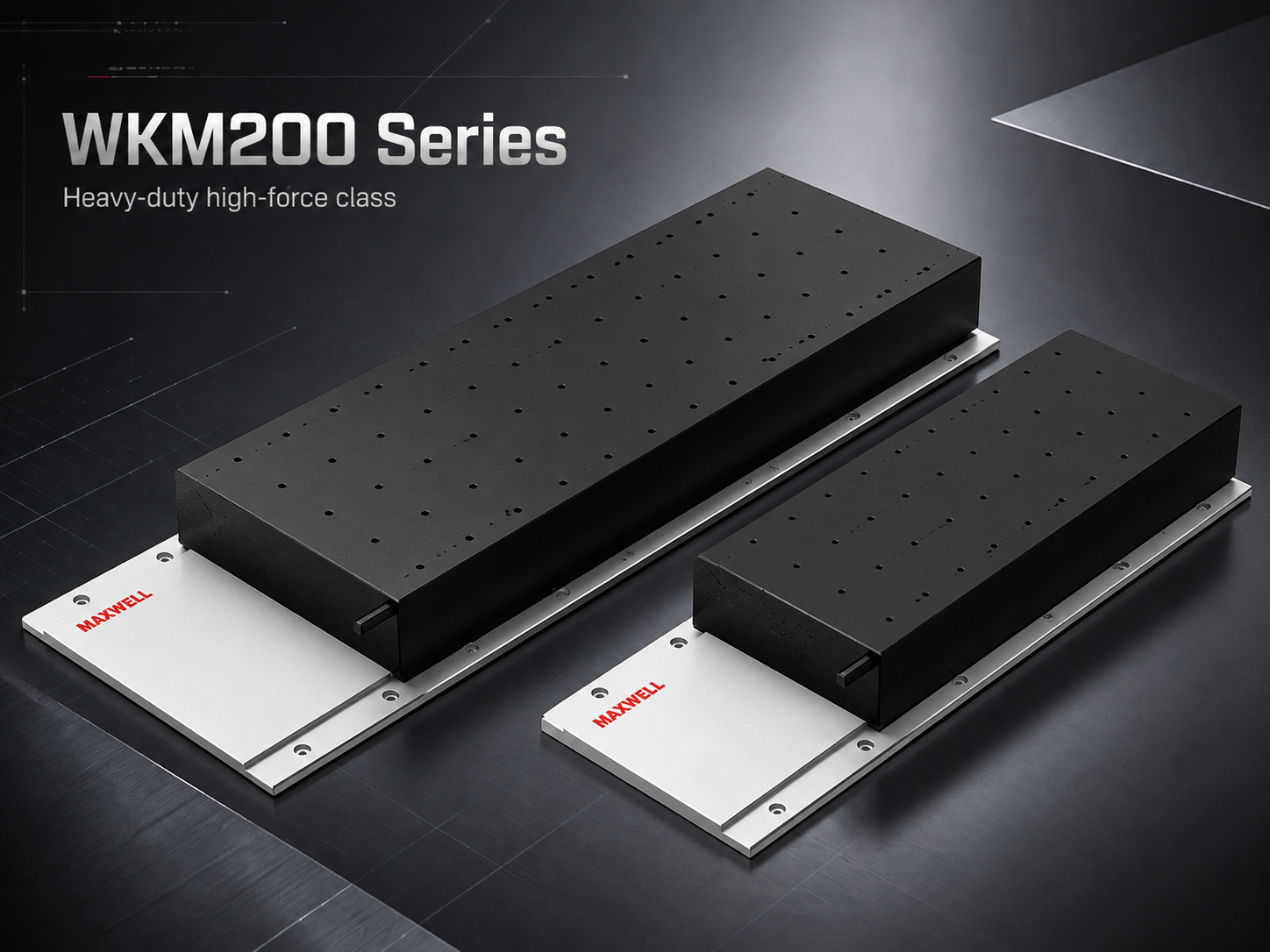 WKM200 high-force iron-core linear motor configurations
