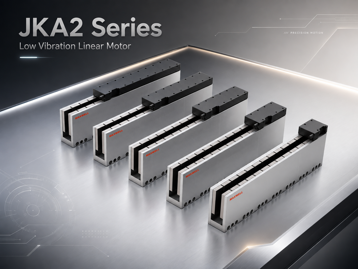 SAHO JKA2 ironless linear motor for higher-force inspection applications