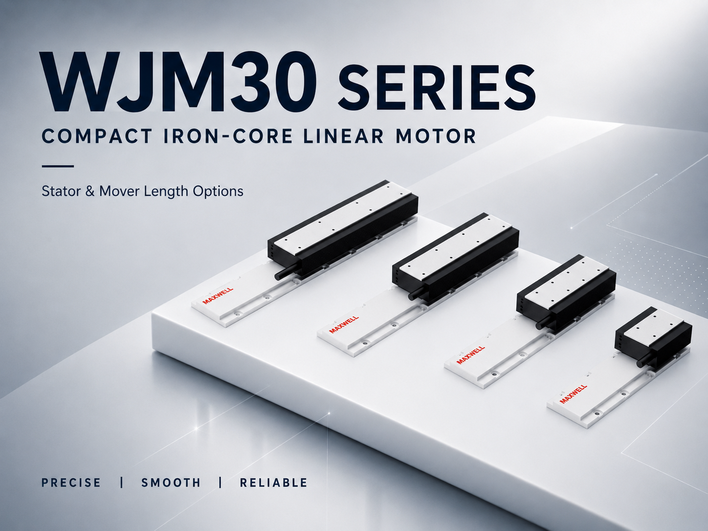 WJM30 compact iron-core linear motor mover and stator